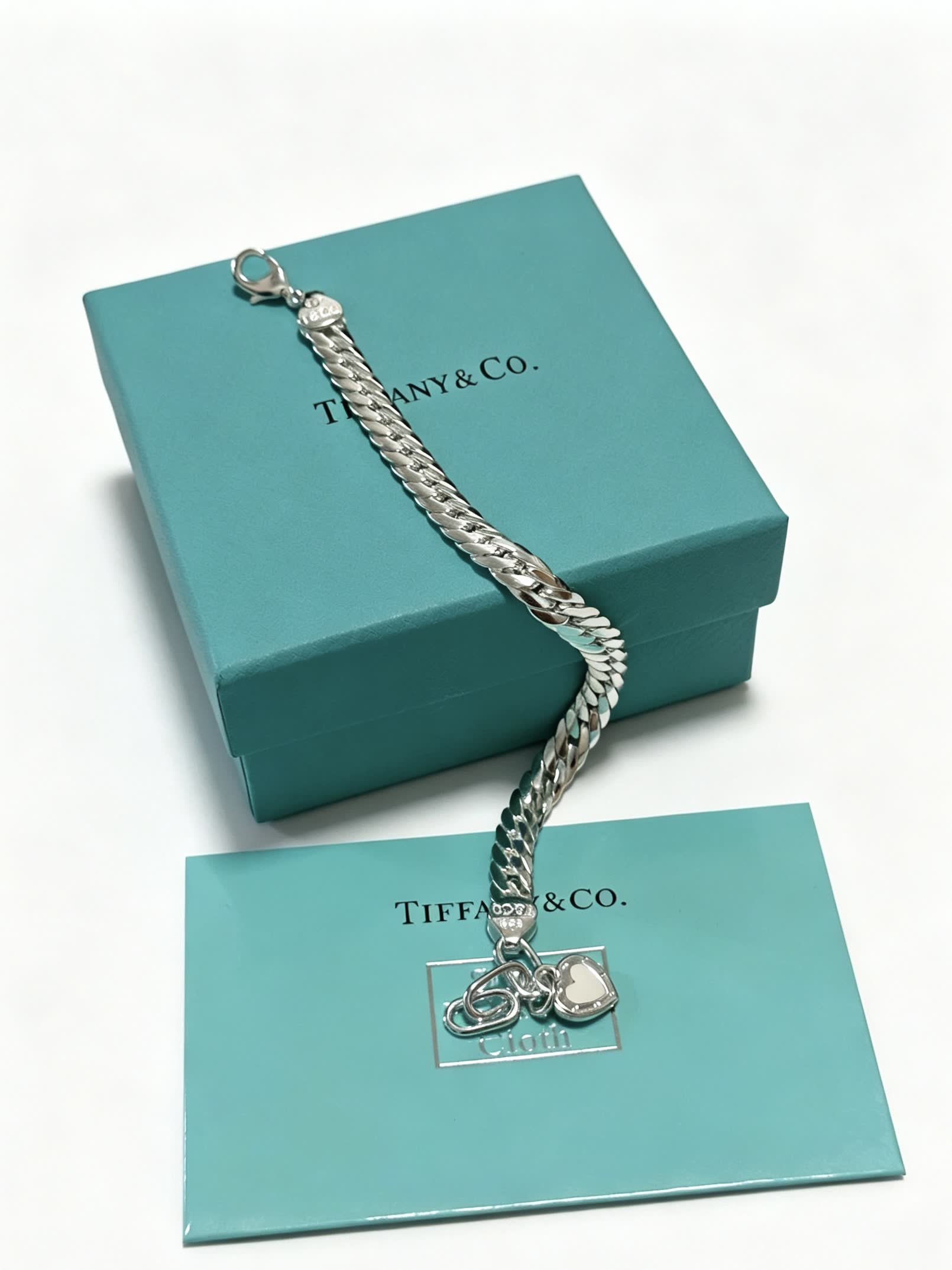 Tiffany & Co. Sterling Silver Heart Tag Bracelet